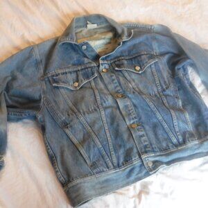 Freego Denim Jean Jacket Size Medium Pre Owned
